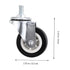 4pcs ULTECHNOVO Swivel Casters Heavy Duty Locking Caster Wheels Wheel Furniture Movers Quiet Rolling for Carts