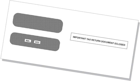NextDayLabels 100 Self Seal Envelopes for 3-up Laser W-2 Forms, Horizontal Format