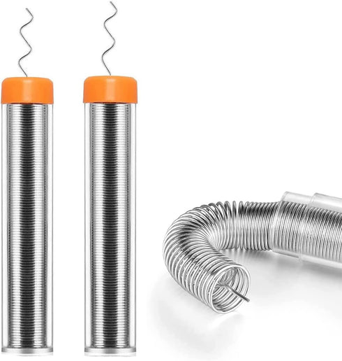 2Pcs Solder Wire, 1mm Diameter Rosin Core for Electronic Electrical Soldering Components Repair (Net 20g)