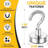 30lbs+ 2026 20 Pack DIYMAG Magnetic Hooks, Magnet Hook Cruise Cabin Ship Essentials Heavy Duty Strong Magnets