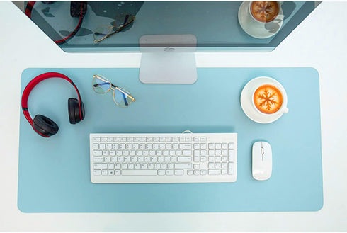 SUJAYU (31.5" 15.7", Dual Sided PU Leather Desk Pad, Mouse Pad, Office Desk Mat, Non-Slip Laptop Desk Pad, Waterproof