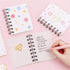 Yansanido Small Spiral Notebook, 4 Pcs 3.14 x 4.13 Inch, 4 Style Design, 80 Sheets - 160 Pages Journals for Study