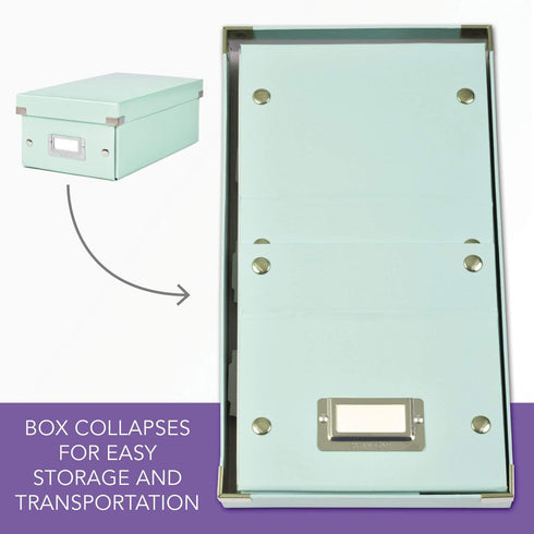 Xyron Click N Store Craft Storage Boxes, Small, 7-1/2" x 13-1/2" x 4-1/2", Mint (627113) by Xyron