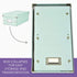 Xyron Click N Store Craft Storage Boxes, Small, 7-1/2" x 13-1/2" x 4-1/2", Mint (627113) by Xyron