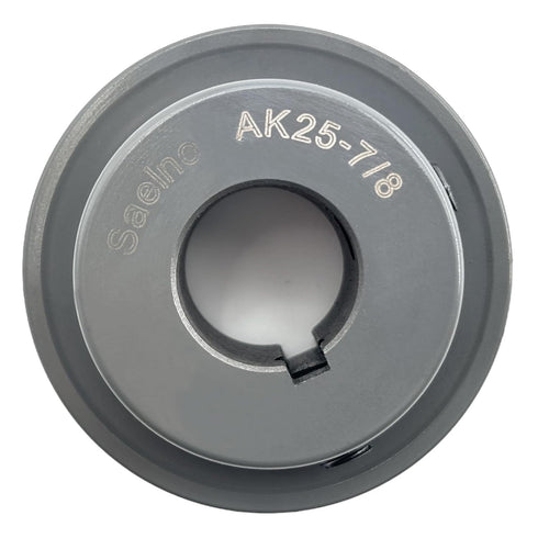 AK25-7/8 V Belt Pulley - 7/8 Inch Bore, 2.5 Inch Outside Diameter, Cast Iron V-Belt Sheave for A AX 3L 4L V-Belts