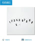 MasterVision Interchangeable Magnetic Board Accessories, Numbers, Black, 0.75"h