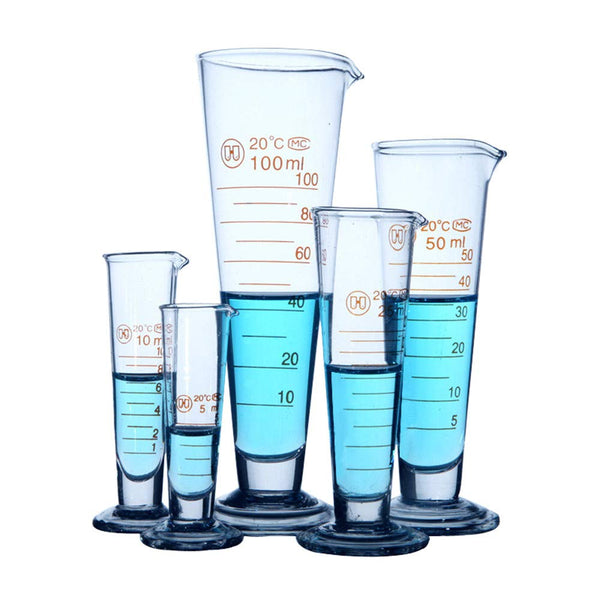 Professional Lab Graduated Measuring Cup, 500ml Wide Mouth Glass Conical Beaker, Heat Resistant Borosilicate