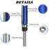 BENESOON 4PCS Set 1/4 Inch 1/2", 3/4", 1", 1-1/2" 1/2" Trimming Pattern Template Router Bit Shank, Cutting Depth, Dia
