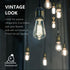 ST58 Edison Bulbs, 12 Pack, 60 Watt LED, 5000K Vintage Light Bulbs, E26 Dimmable Plastic 600ML