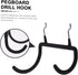 4pcs GANAZONO Heavy Duty Pegboard Hooks for Drill Holders Pegboard Hangers for Efficient Tool Organization Garage
