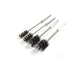 4 Piece Stainless Steel Wire Brush - For Ports, Tubes, Bearings, Power Drill Impact Driver, Hex Shank