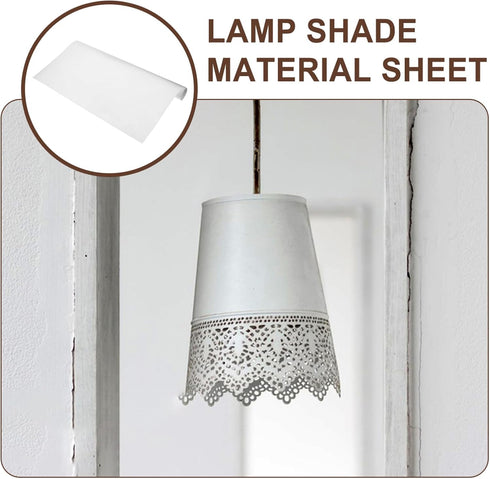 1 47 X19.65 Inch VOSAREA Roll Lamp Shade Material Diy Adhesive Styrene Sheet Lamp Shade Making Fabric Pre Cut Length