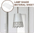 1 47 X19.65 Inch VOSAREA Roll Lamp Shade Material Diy Adhesive Styrene Sheet Lamp Shade Making Fabric Pre Cut Length