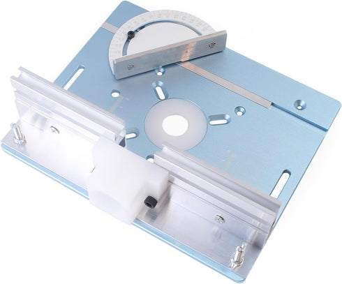 Trimming Aluminum Router Insert Plate with Pre-Drilled Holes for Machine, Router Base Plate Woodworking Router Flip
