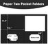 Two Pocket Folders, RAZCC 50 Pack 2 Pocket Folders for Letter Size Paper, Pockets for School Office Business Home