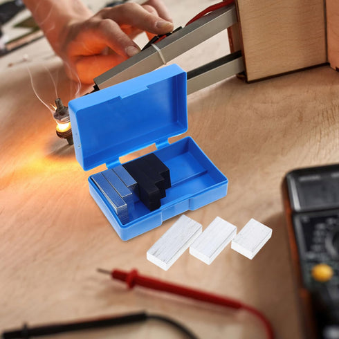 1.96X0.78X0.39 Inches Mobestech Density Experiment Kit with Aluminum and Iron Blocks for Accurate Material Density