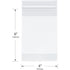 Plymor 4" x 6" Reclosable Plastic Bags (Case of 1,000), 2 Mil with White-Block Zipper