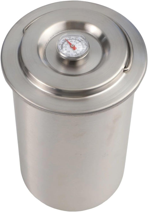 Violiica 1-1.2kg Stainless Steel Ham Press Maker with Thermometer Homemade Deli Meat and Sandwich Cooking Tool Large