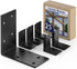 GZQIUYI 3x3 Inch 90 25 Pack Corner Bracket, Heavy Duty Galvanized L Brackets, Angle Corner Braces for Deck Posts, Wood