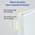 Avery Durable View 3 Ring Binder, 1/2 Inch Slant Rings, 4 White Binders (03362) by AVERY