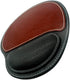 Ergonomic Leather Mouse Pad with Wrist Support - Non-Slip Rubber Base, Memory Foam, Waterproof Surface (Round-Brown)