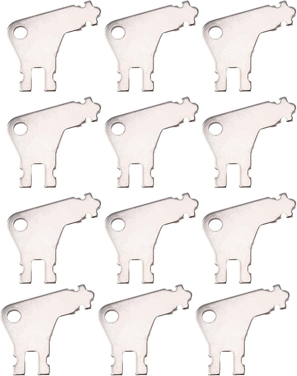 Gosknor 12pcs Paper Towel Dispenser Key for Georgia Pacific, Iron Tissue Dispenser Key
