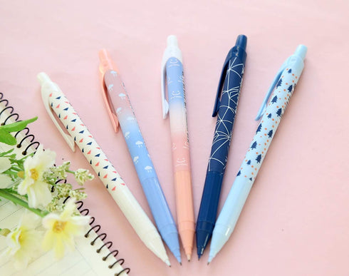 Blue Series Mechanical Pencils, 0.5mm Lead, Automatic Pencil for Drafting, Pack of 5