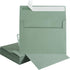 Wishop 100 Pack Sage-Green A7 Envelopes, Self-Adhesive 5x7 Envelopes for Invitations, 5x7 Greeting Cards