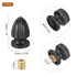 20x33mm 2 M10x1mm PATIKIL Lamp Shade Finial, Pcs Lamp Finials Caps Knob Threaded Base Aluminum Solid Lamp Finial