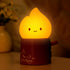Emotional Support Flame Night Lamp, Fire with Positive Smile Candlelight Mood Light,