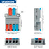 GKEEMARS 10Pcs Lever Wire Connectors, Quick Disconnect Kit Cable Clamp Terminal Blocks for Electrical Wire