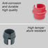 50 Pcs 1/2 and 3/4 Inch Non-Metallic Cable Connectors, Snap Style for Single and Two Cables