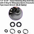 (8+8 Sets) 1/2 & 3/8" Impact Retaining Ring Clip with O-Ring for Milwaukee Electric Pneumatic Wrench