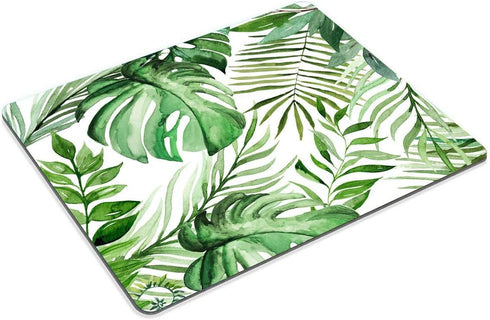 Smooffly Wild Leaf Mouse Pad, Leaves Design, Office Supplies, Present for Friend, Desk Accessories