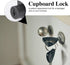 2 Mailbox 19mm 32mm Vaguelly Office File Cabinet Cam Lock with Keys, Zinc Alloy and Drawer Lock, Black Diameter Length