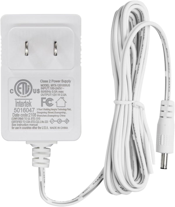 WOBANE Accessories Additional Strip Lights, 24W Adapter with DC Connector, to Connect with