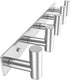 VAEHOLD Silvery Hat and Coat Wall Mount Rack, 5 Hooks for Robes, Bags, Keys, and Towels - Bathroom Organizer (1 Pack)