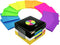 Transparent Sticky Notes, Pack of 12 Pads, 3" x 3" Translucent Sticky Notes Set, 600 Sheets for Annotating