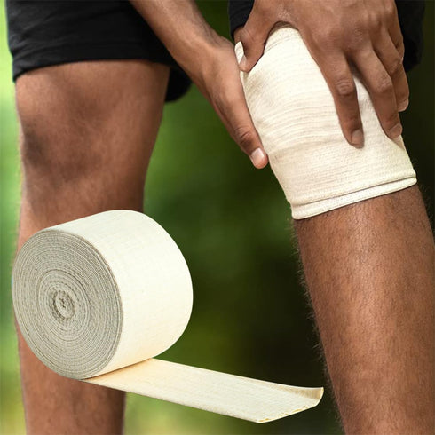 XIZAO (3.9 Inch 5.46 Elasticated Tubular Support Bandage Cotton Stockinette Tubing Size F Reusable Compression Sport