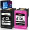 Remanufactured 61 XL Ink Cartridges Replacement for HP 61XL 61 XL Combo for Envy 4500 5530 5535 Deskjet 2540 1010