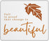 Ztfrdedrf Autumn Fall is Proof That Change is Beautiful Water Resistant Mouse Pad