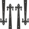 Barn Sliding Door Decorative Corner Bracket 10 in Gate Hinge Garage Door