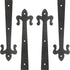 Barn Sliding Door Decorative Corner Bracket 10 in Gate Hinge Garage Door
