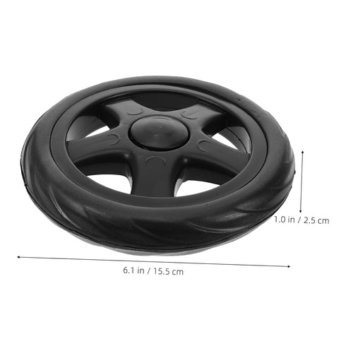 2pcs GLEAVI Lightweight Replacement Shopping Trolley Wheels for Grocery Cart Stair Climbing Rolling Cart Casters