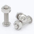 8-32 x 1" Button Head Socket Cap Bolts Screws, Stainless Steel 18-8 (304), Bright Finish, Allen Hex Drive, 50 PCS