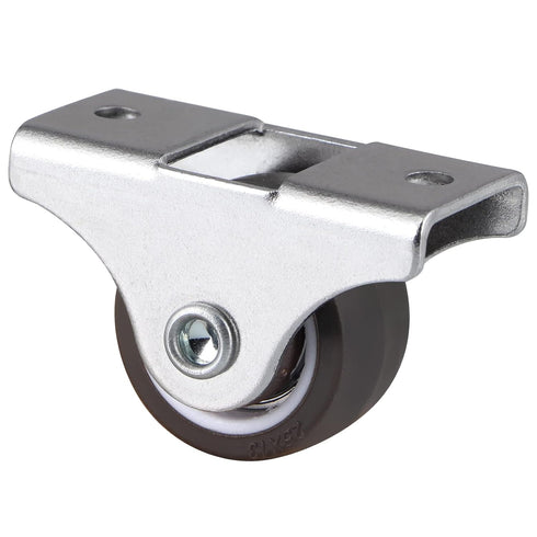Skelang 8-Pack Rigid Caster 1", Low Profile Caster Wheel, Top Plate Fixed Caster for Trundle Bed, Cabinet, Drawer, Total Load Capacity 212Lbs