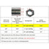Hlyluoyi 2 Inch Set 4, 1/4"-20 Casters for Wire Shelving, Threaded Stem Caster Wheels of Stem with Brake, Heavy Duty