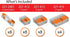 WAGO 221 Lever Nuts 28pc Assortment with Case, Includes 221-2401, 221-412, 221-413, 221-415