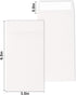 Cash Envelopes 100 packs 3.5x6.5 inches, white envelopes, coin envelopes, seed envelopes, colored envelopes Cash, suitable for budgets, checks, coins, jewelry, small items by xflyxin
