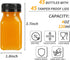 45pcs 4oz TOMNK Juice Bottles with Caps, Plastic Containers with Lids Empty Reusable Clear Ginger Shots Bottles
